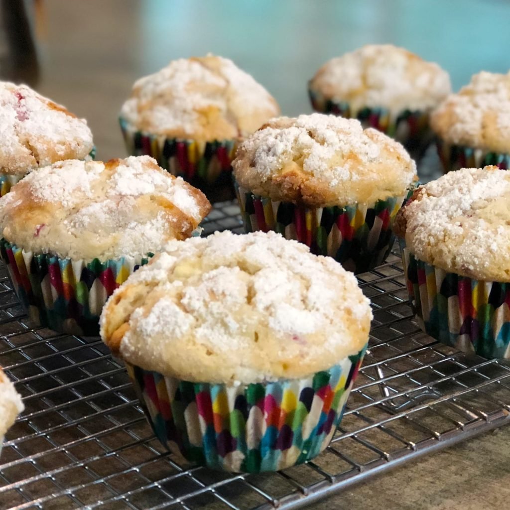 White Chocolate Raspberry Muffins - Mom Loves Baking
