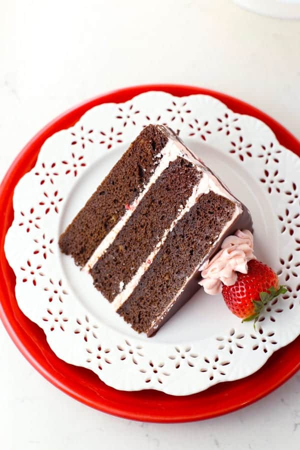 Sugar Free Gluten Free Chocolate Strawberry Cake