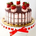 Sugar Free Gluten Free Chocolate Strawberry Cake