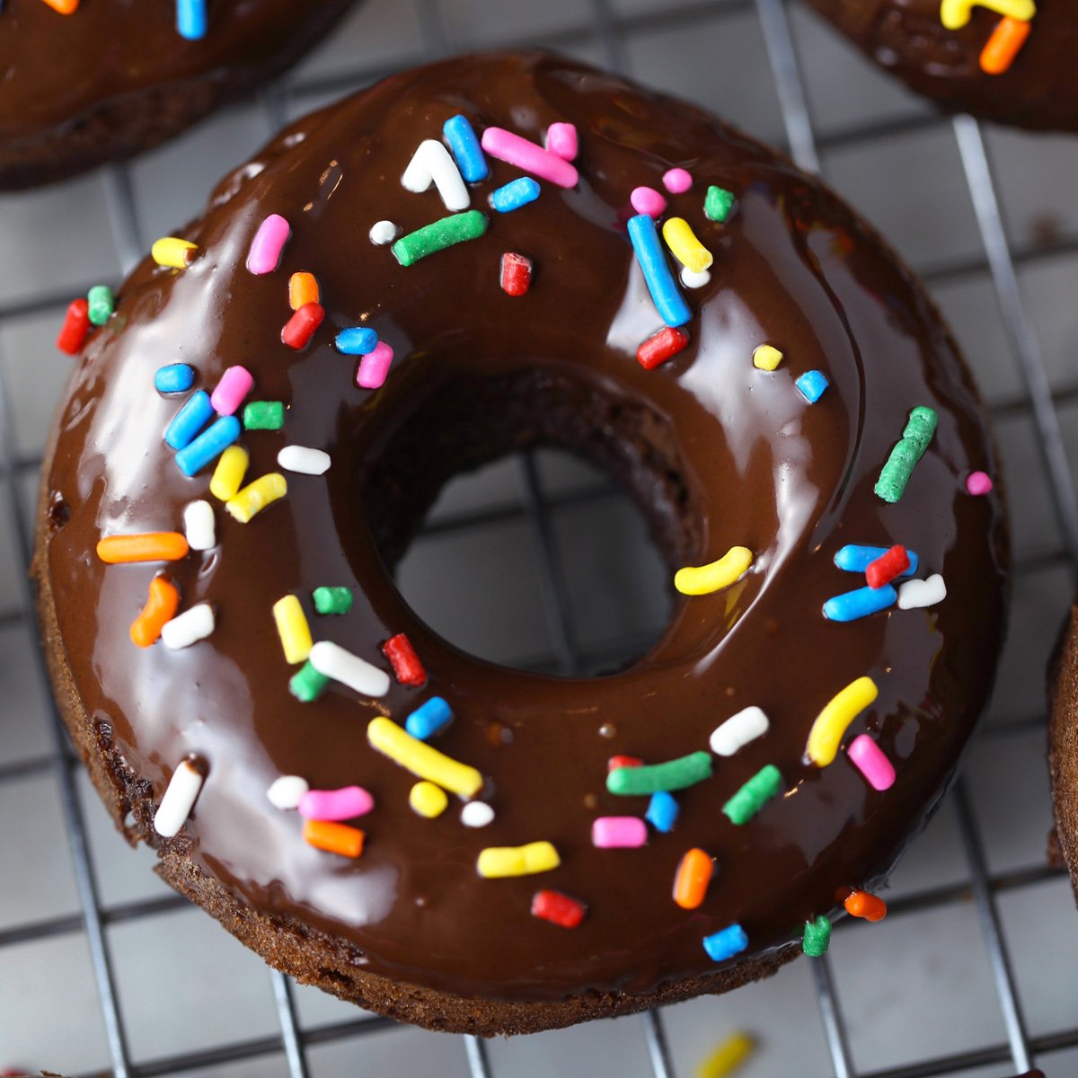 The best low carb chocolate frosted donuts.