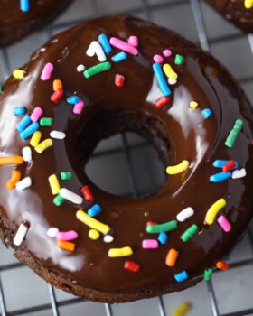 Low carb paleo gluten free chocolate donuts