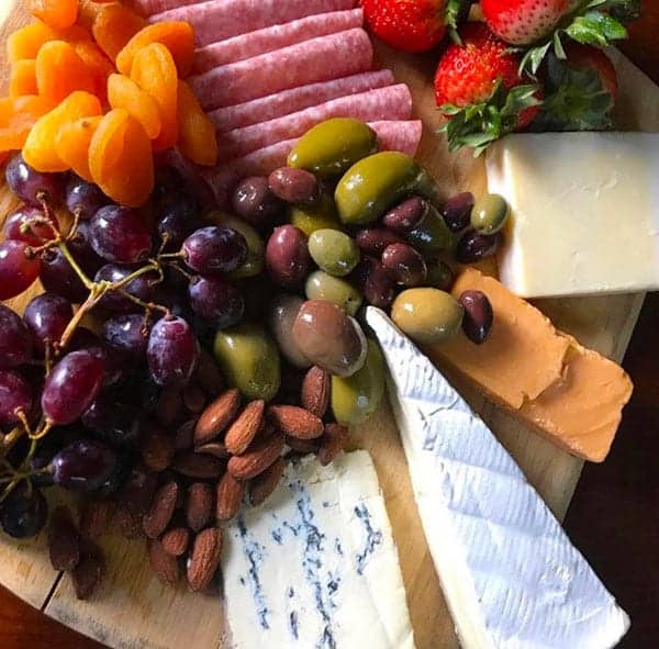 Fruit and cheese platter