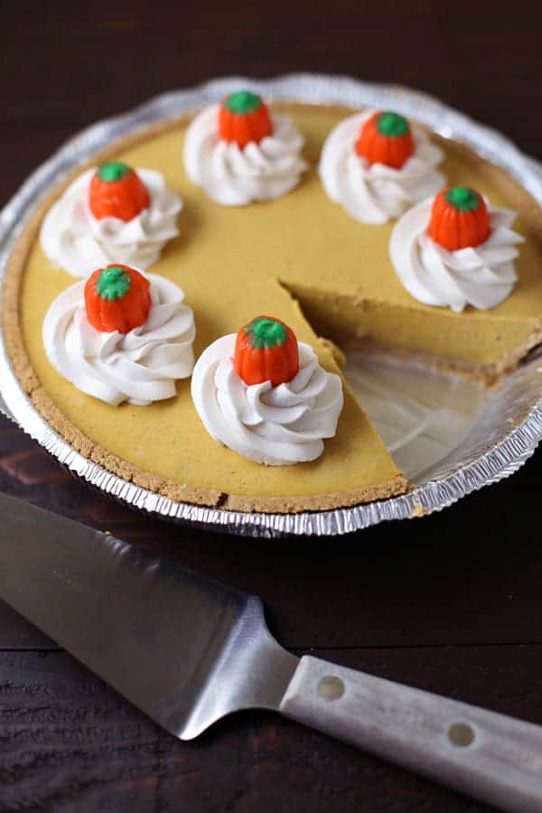 Gluten free dairy free pumpkin cheesecake