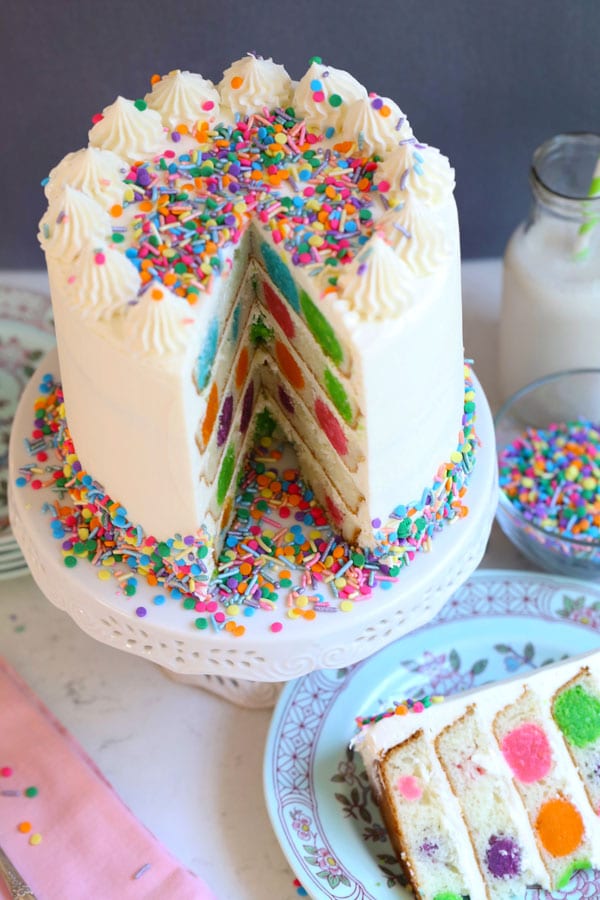 Happy Birthday Polka Dot Cake