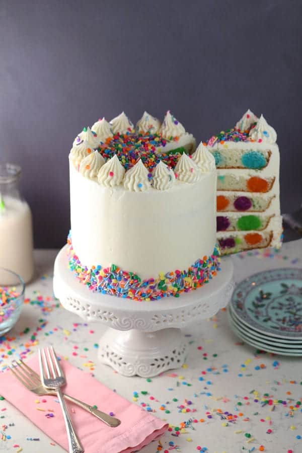 Happy Birthday Polka Dot Cake