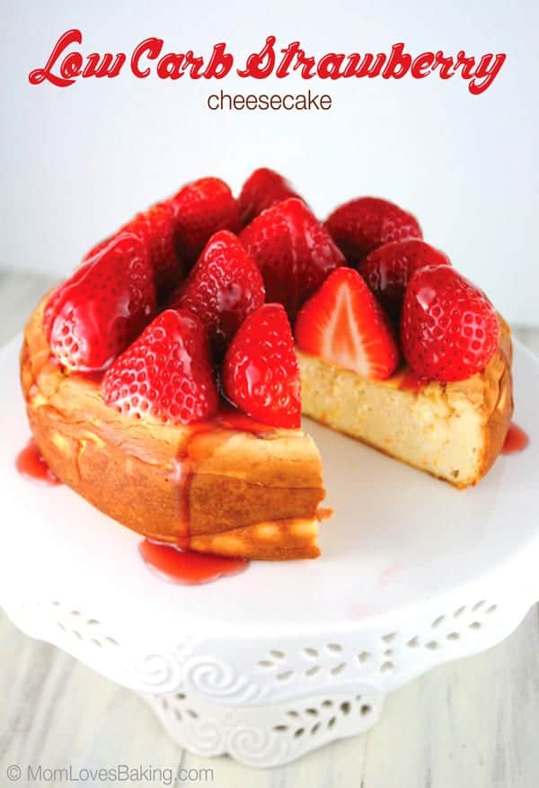 Low Carb Strawberry Cheesecake