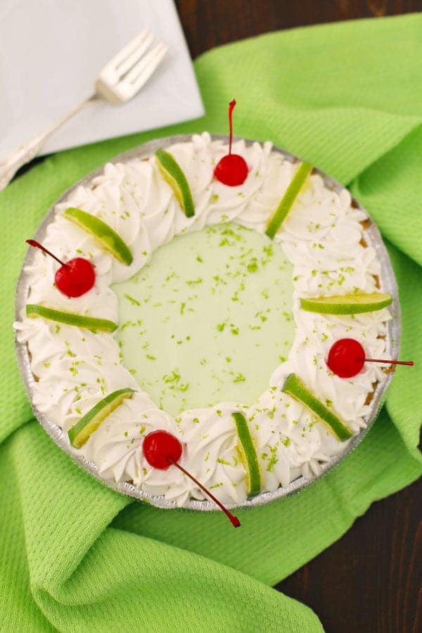 No bake key lime yogurt pie