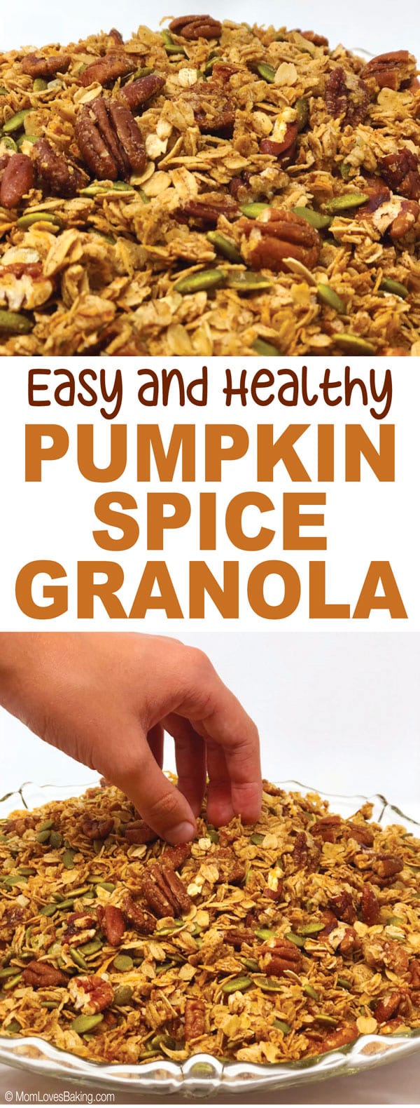 Easy and Healthy Pumpkin Spice Granola