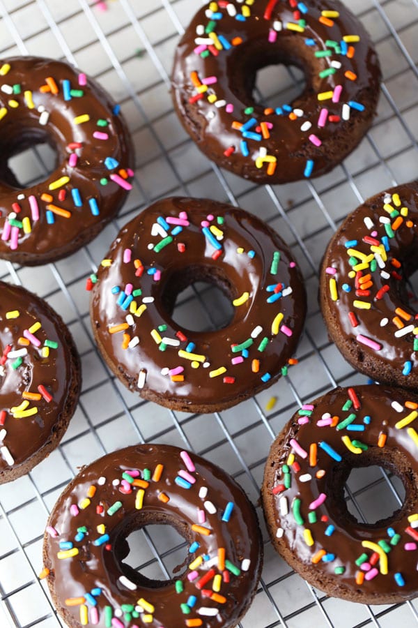 Low carb chocolate frosted donuts