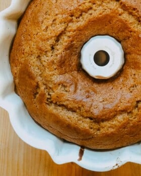 Pumpkin Spice Bundt Cake with Brown Sugar Glaze