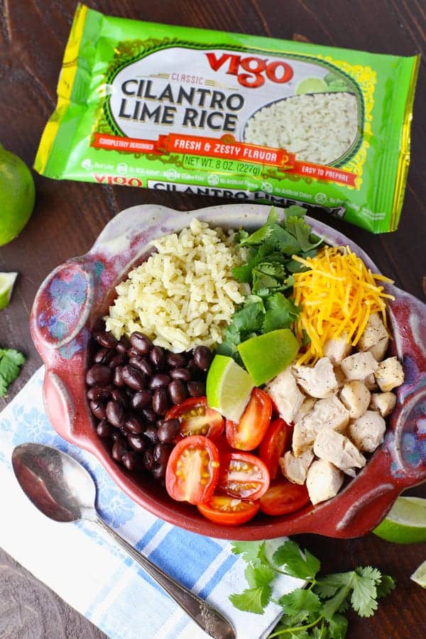 Grilled Chicken Cilantro Lime Rice Bowl