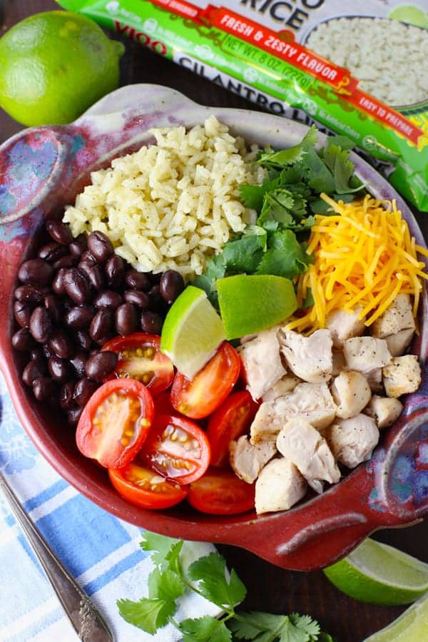 Grilled Chicken Cilantro Lime Rice Bowl