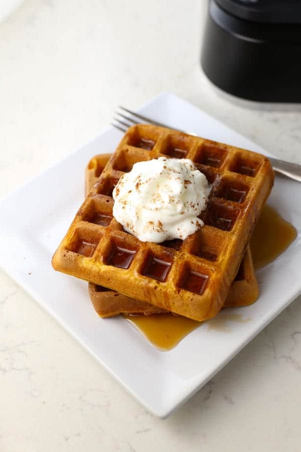 Mom's Easy Pumpkin Spice Waffles