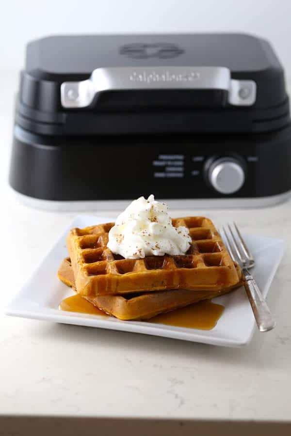 Mom's Easy Pumpkin Spice Waffles