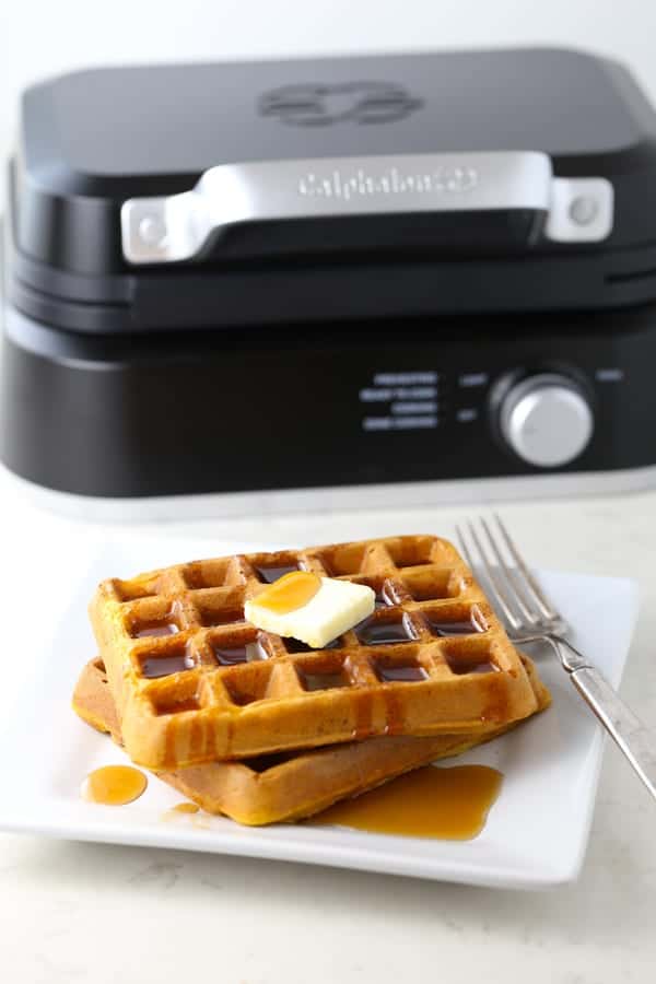 Mom's Easy Pumpkin Spice Waffles