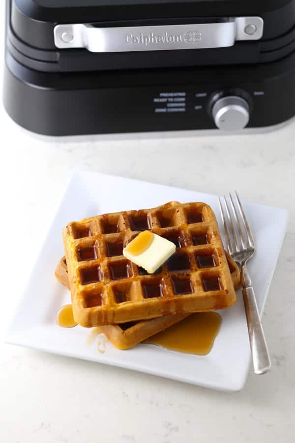 Mom's Easy Pumpkin Spice Waffles