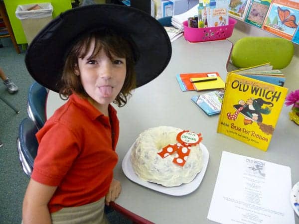 Girl and cake