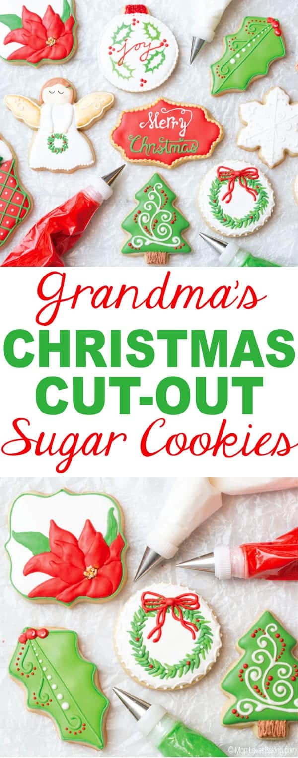 Grandma's Christmas Cutout Sugar Cookies