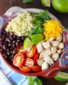 Grilled Chicken Cilantro Lime Rice Bowl