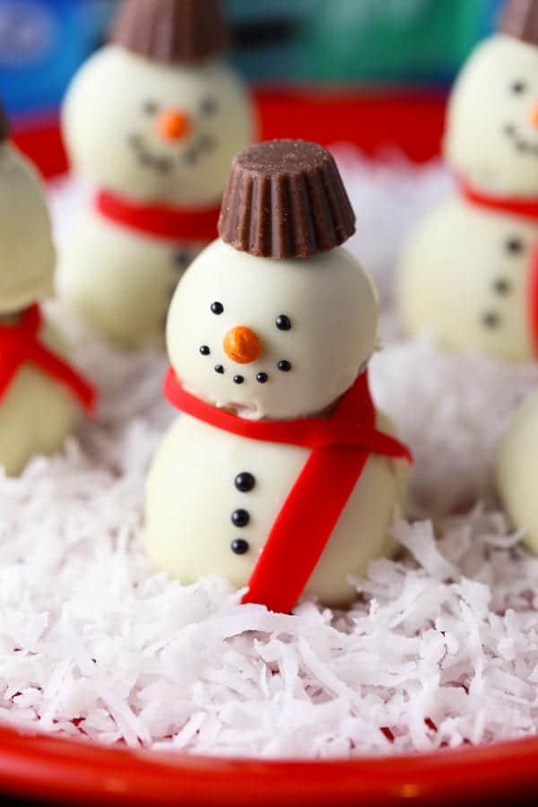 Easy snowman oreo cookie balls