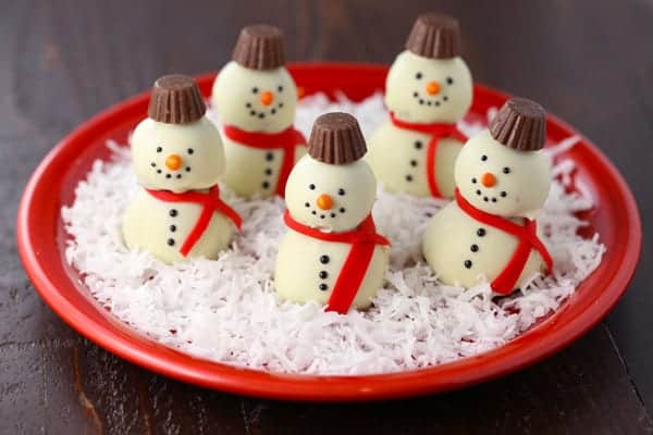 Easy snowman oreo cookie balls