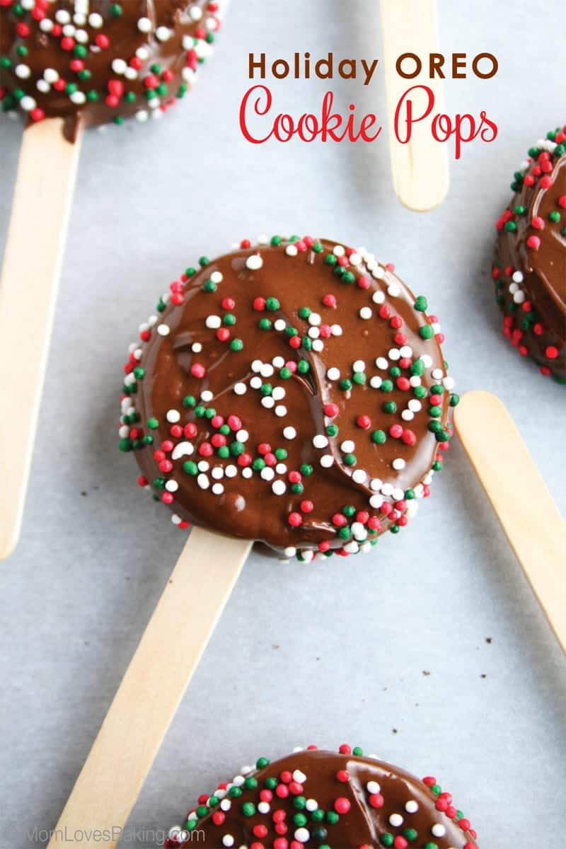 Holiday oreo cookie pops easy recipe