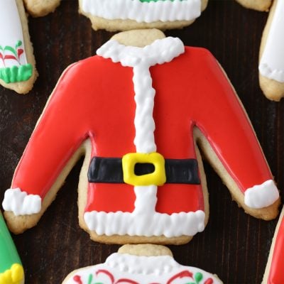 Ugly Sweater Christmas Cutout Sugar Cookies