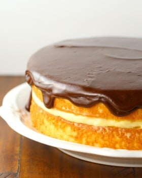 Boston Cream Pie Birthday Cake