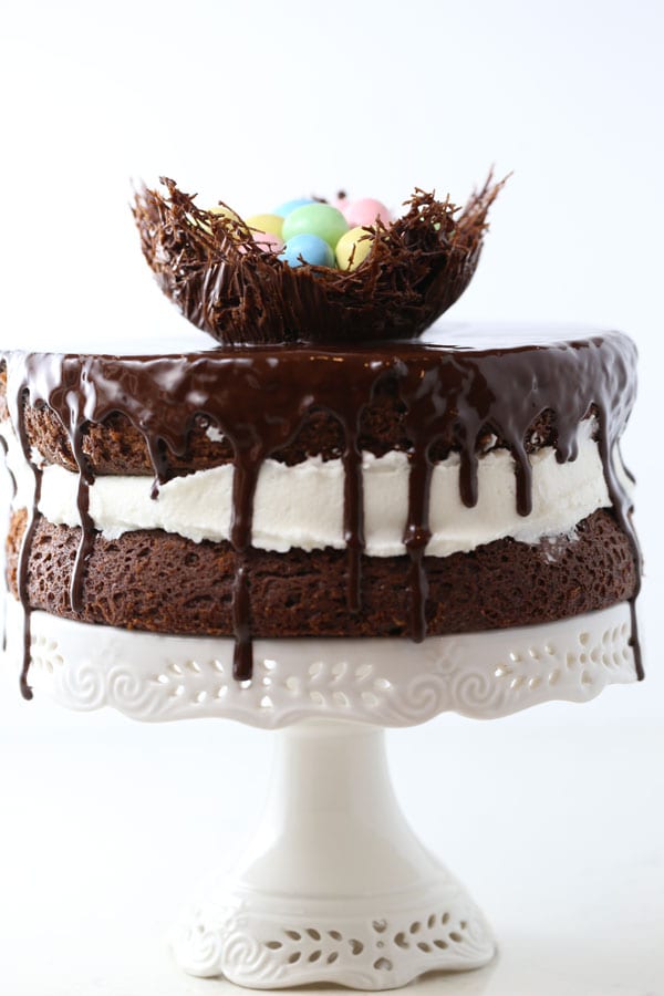 Chocolate Easter Egg Nest Ding Dong Cake