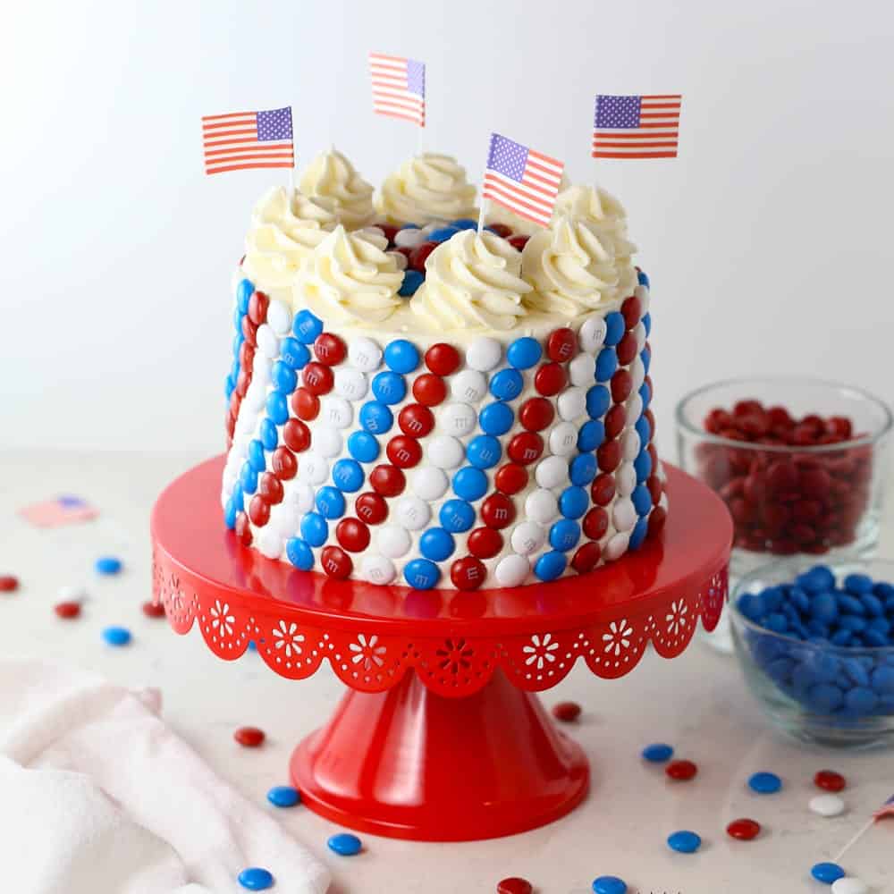 Red, White and Blue M&M's® Brownies Recipe 