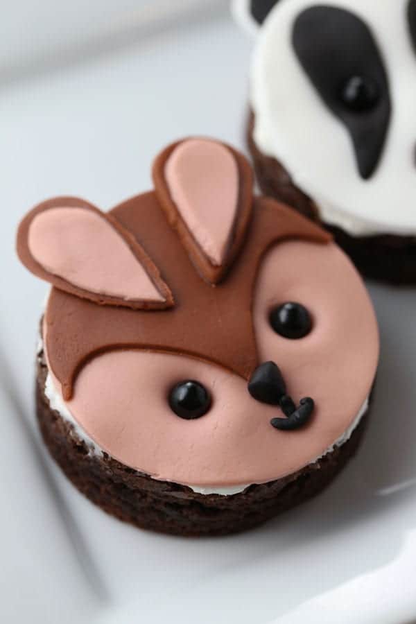 DIY cute critter fox, badger and bear cupcakes