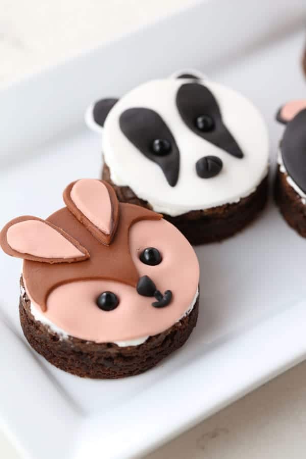 DIY cute critter fox, badger and bear cupcakes