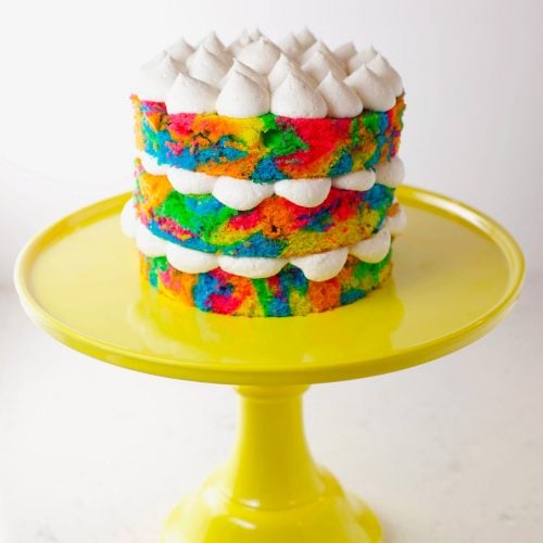 How to airbrush a tie dye effect on a buttercream cake, By Blue Cottage  Bakery