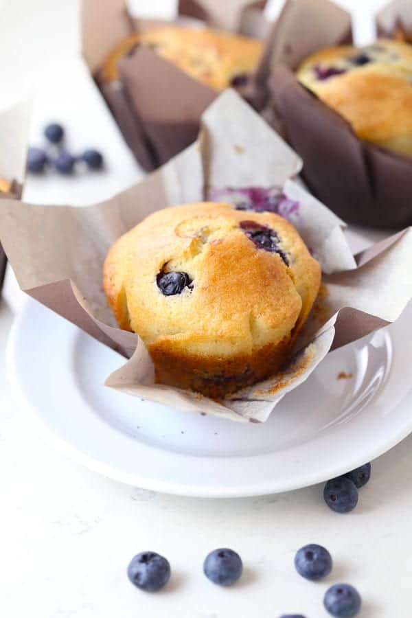 Bakery style blueberry muffins