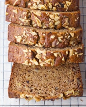 Paleo banana bread image for pinterest