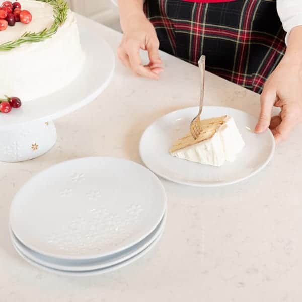 Simply Christmas dessert plates