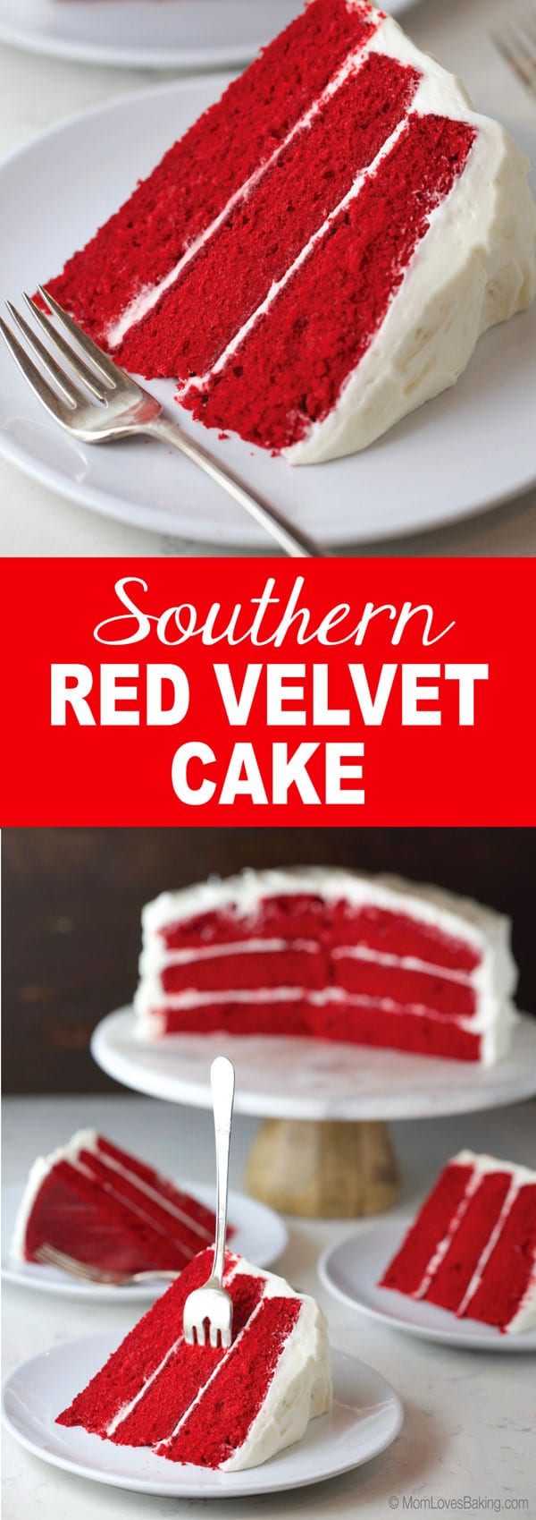 Classic red velvet cake long pin