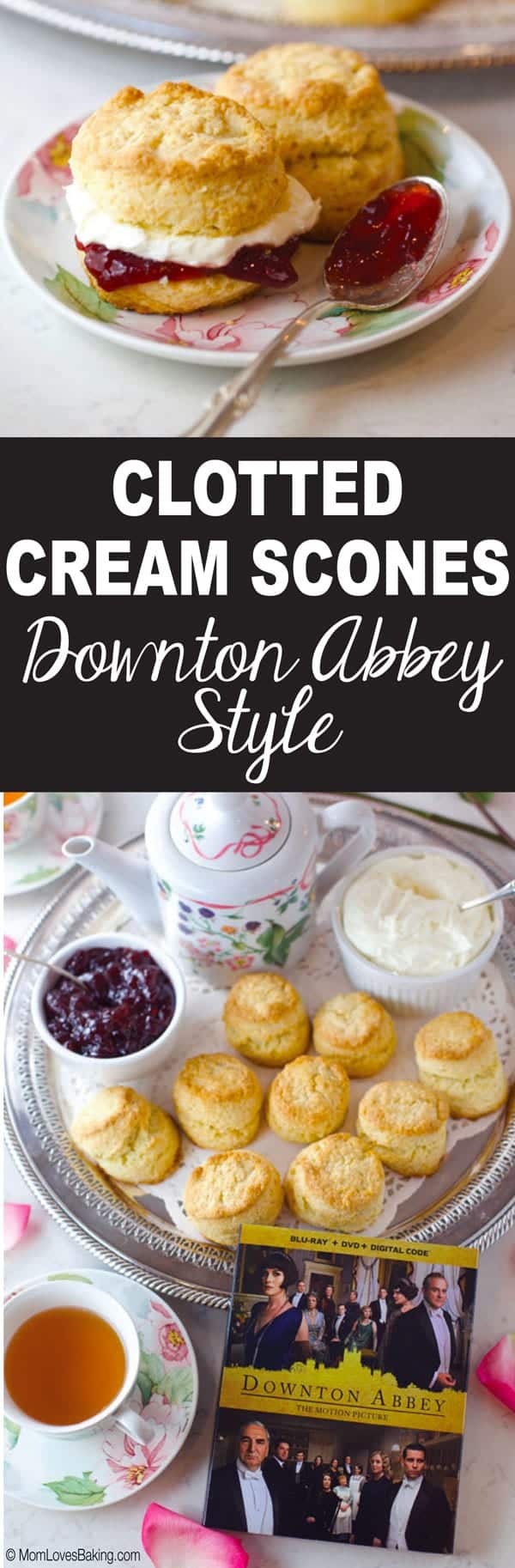 Clotted cream scones Downton Abbey Style