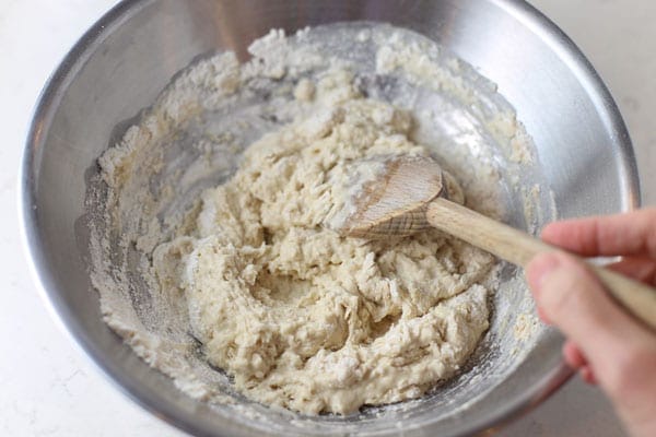 Stir up pizza dough with Fleischmann's yeast