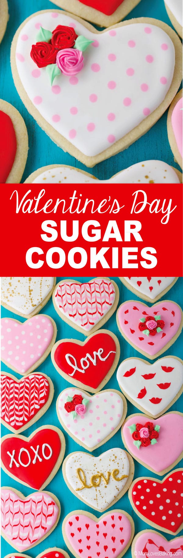 Valentine sugar cookies