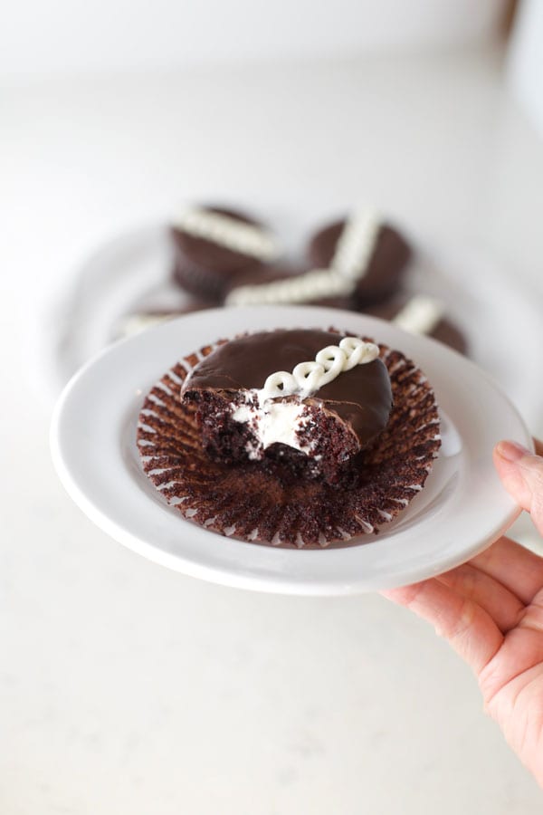 Gluten free vegan copycat hostess cupcakes