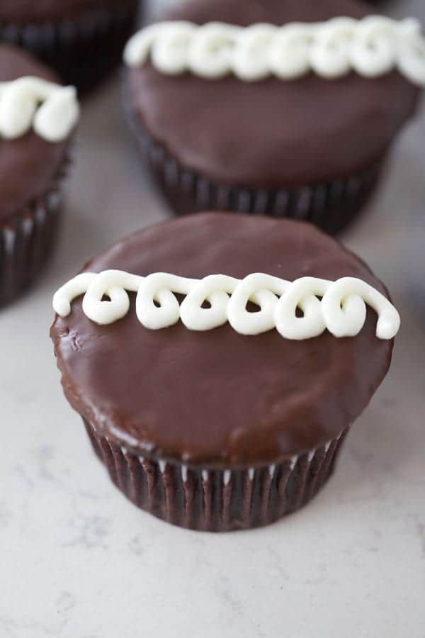 Gluten free vegan hostess cupcakes