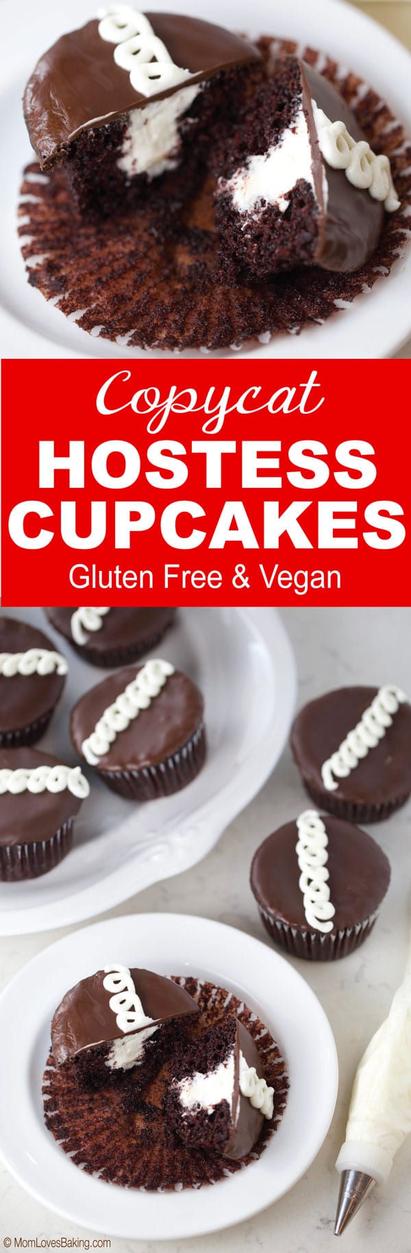 Gluten free vegan hostess cupcakes