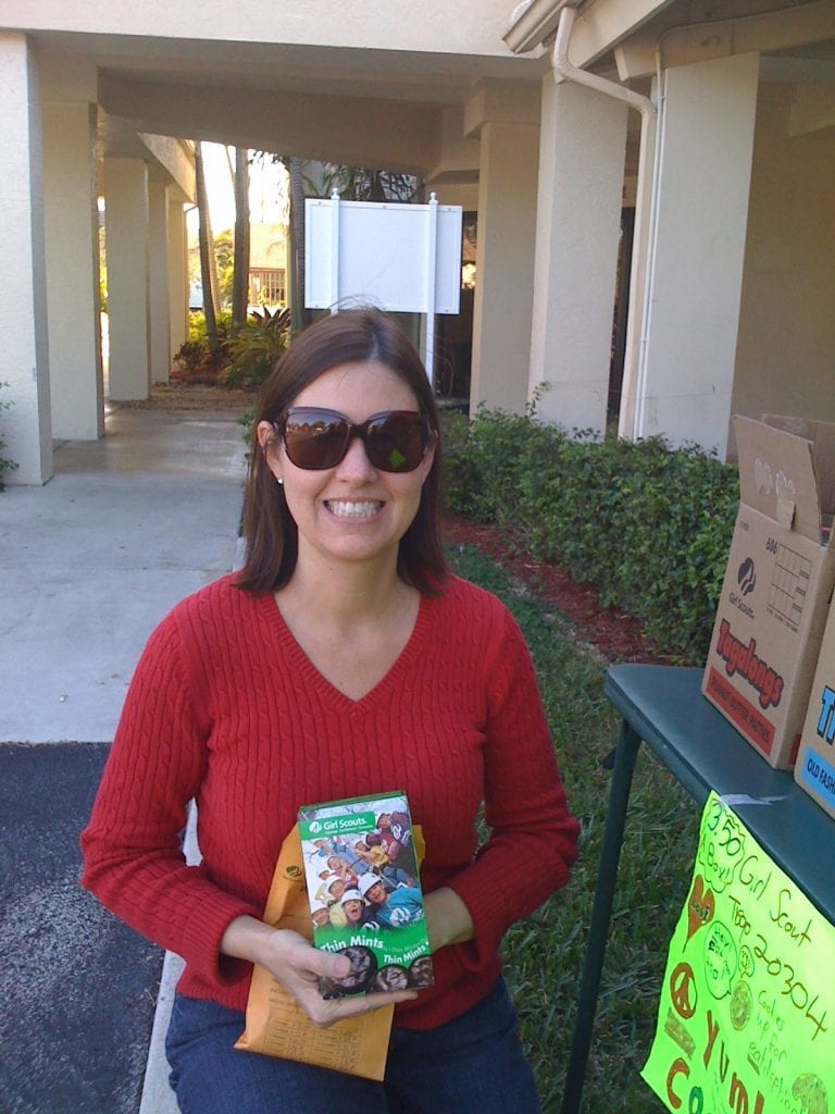 Girl scout cookie sale