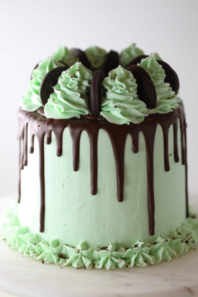 Girl scout thin mint cake