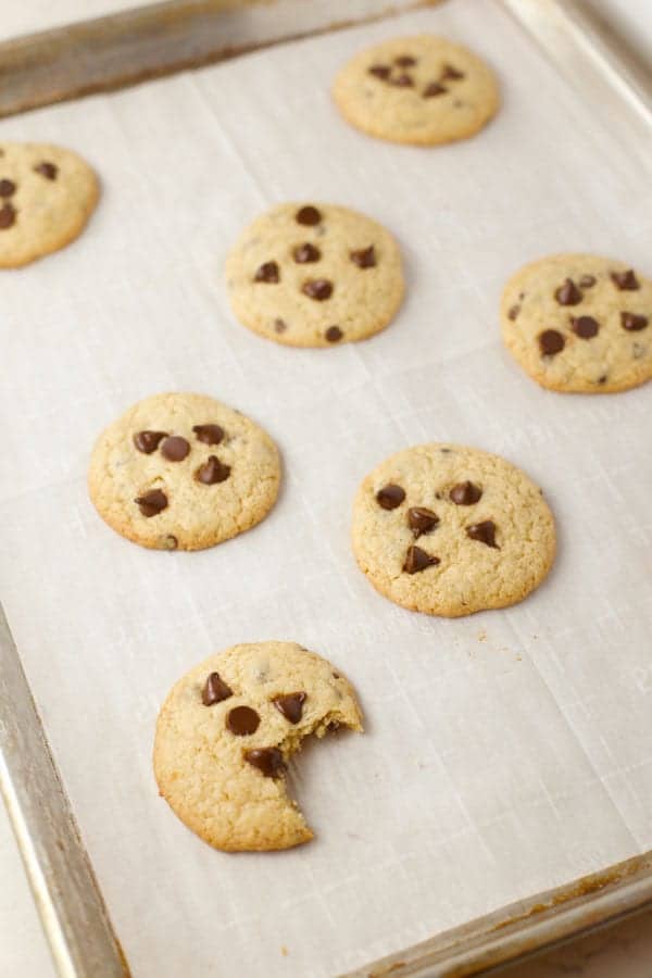 Baking chocolate chip cookies