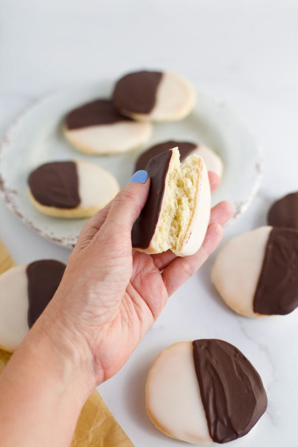Gluten free black and white cookies