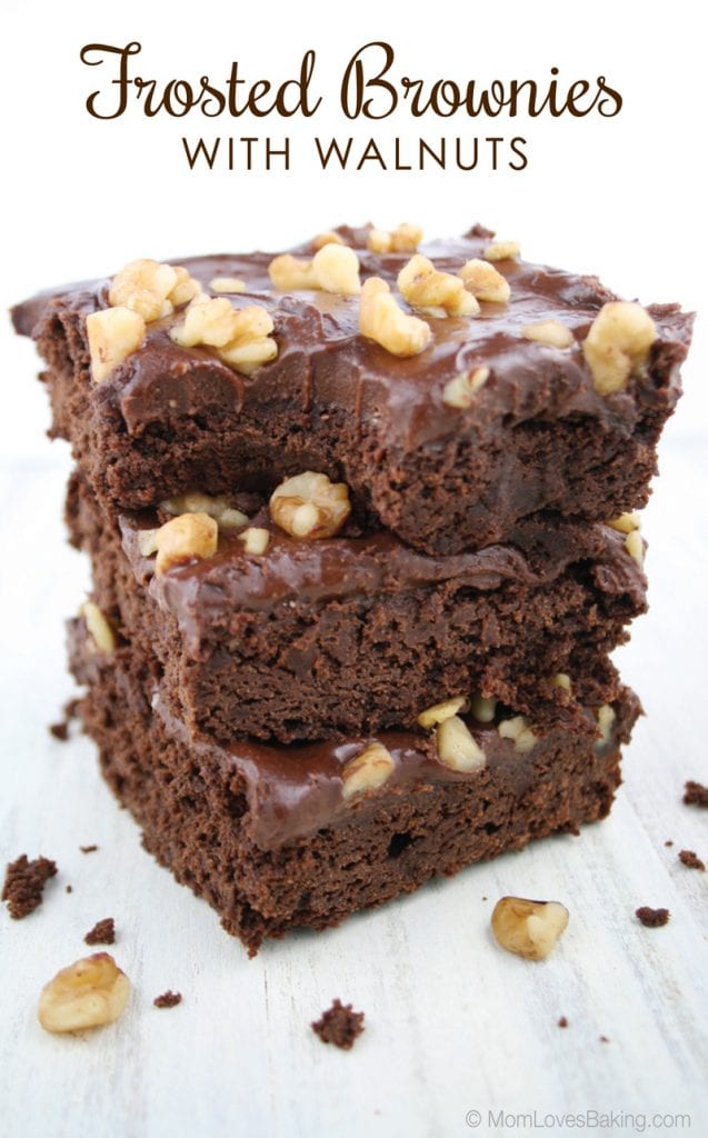 Frosted gluten free brownies