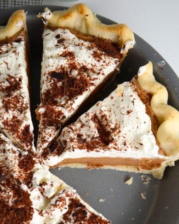 Homemade French Silk Pie