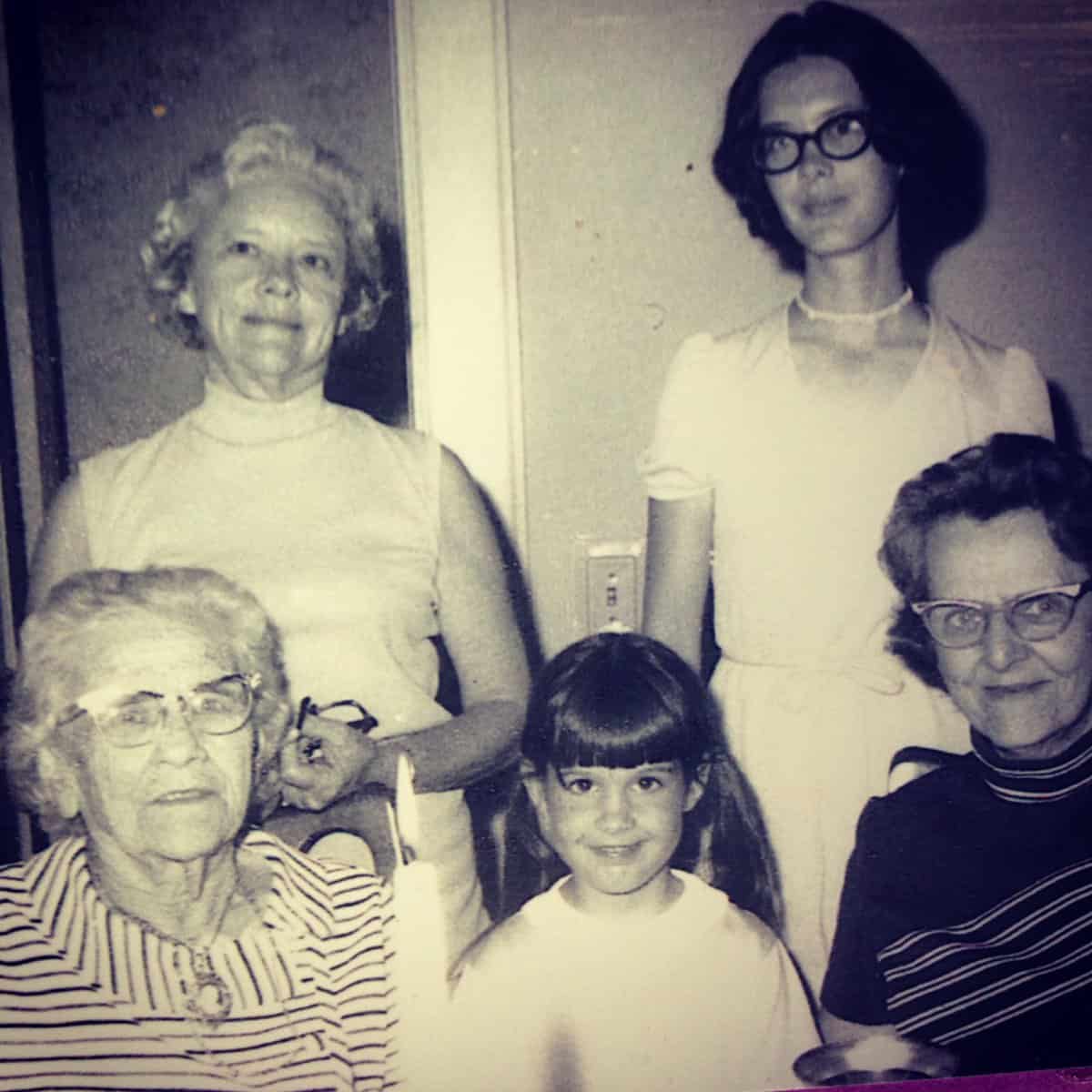 Four generations of women